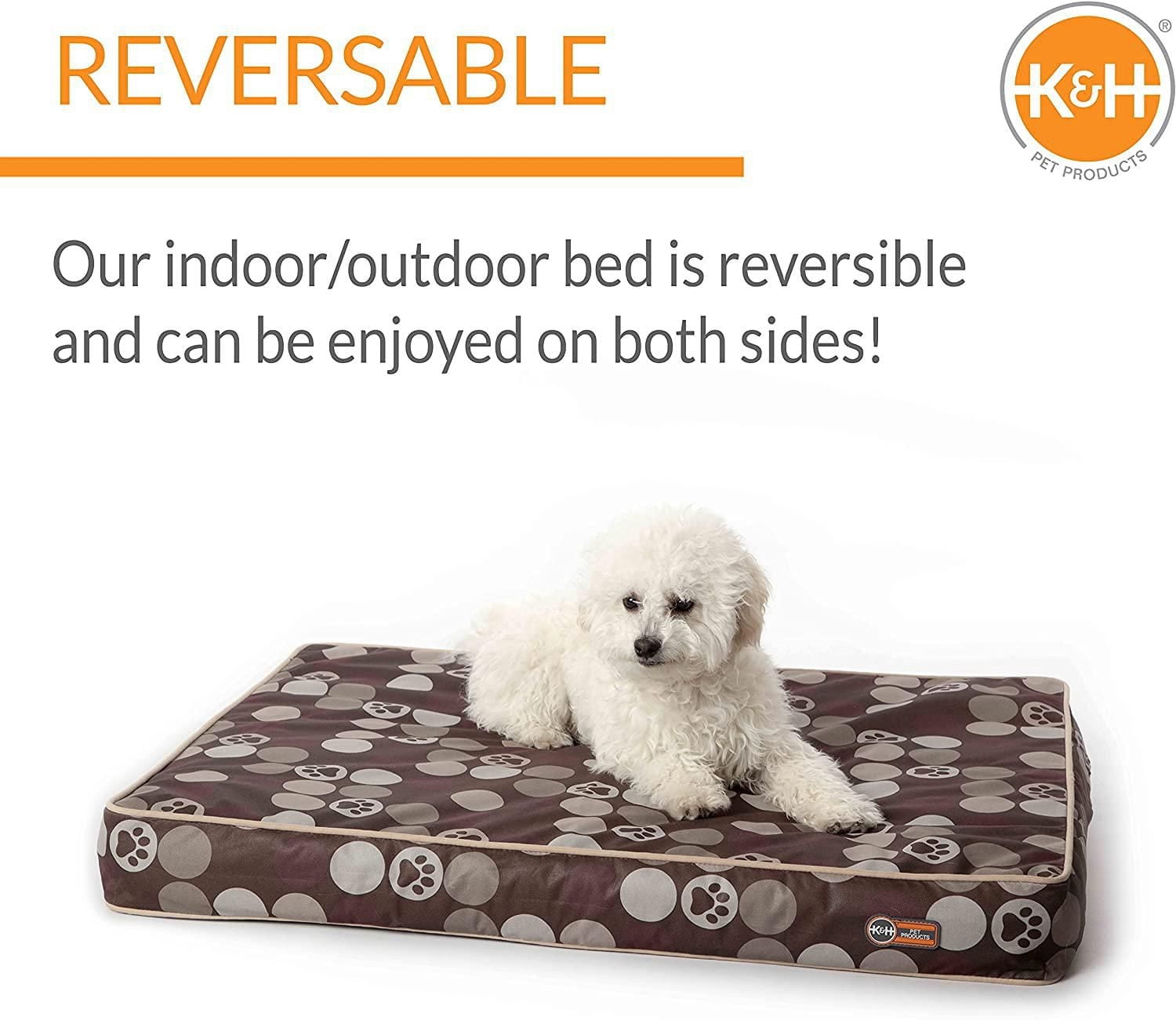 K&H Pet Products Lit Orthopédique Supérieur Intérieur/extérieur