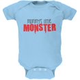 thumbnail image 1 of Mommy's Little Monster Bleu Pâle Doux Grenouillère pour Bébé, 1 of 1