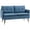 bleu, variante sur HOMCOM Causeuse 55 Pouces pour Chambre, Causeuses pour Petit Espace, Gris
