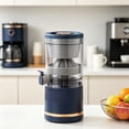 thumbnail image 4 of HOARBOEG Portable Automatic Separation Juicer, USB Rechargeable Citrus Squeezer for Orange Lemon Grapefruit, 9.25" Compact Blue Juice Extractor, 4 of 5