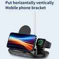 thumbnail image 4 of 15W Wireless Charging Stand With 3-in-1 Fast Charging For Phone Watch Earbuds And Dual USB Ports, 4 of 7