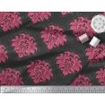 thumbnail image 2 of Soimoi Satin Silk Fabric Seamless Baroque Damask Decor Fabric Printed Yard 42 Inch Wide, 2 of 3