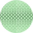 thumbnail image 1 of Ahgly Company Machine Washable Indoor Round Transitional Mint Green Area Rugs, 5' Round, 1 of 7