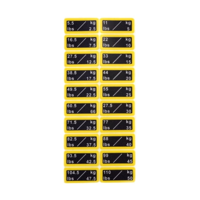 Lipstore Circuit Breaker Label Sticker Weight Number Stickers for Resistance Trainers 3.2cmx1.3cm