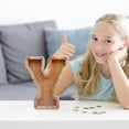thumbnail image 3 of LSLJS Wooden English Letter Saving Can Transparent Glass Saving Can, Piggy Bank, 3 of 6
