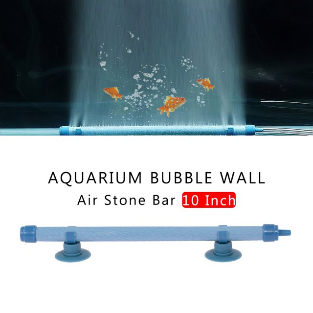Barre de Pierre Murale à Bulles Aquarium 10 Pouces Réservoir de Poissons Diffuseur d'Air Mural Outil Ménager