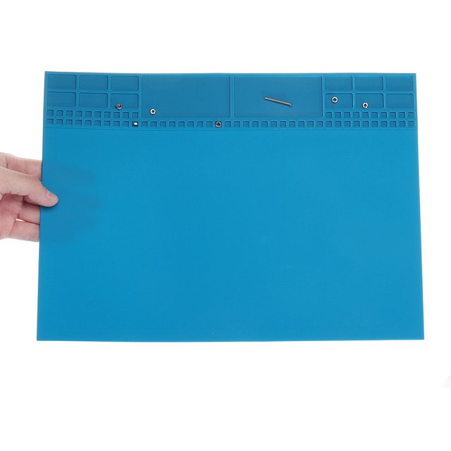 Ax Gear Plateforme de Réparation et d'Entretien en Silicone Isolant Thermique 35x25cm Bleu