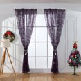 thumbnail image 3 of WIFKLSIIPG 1PCS Christmas Snowflake Curtain Tulle Window Treatment Voile Drape Valance, 3 of 6