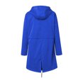 thumbnail image 2 of Chandail à Capuchon Doux Veste Femme Imperméable Pluie Froid Manteau Extérieur Bleu m, 2 of 4