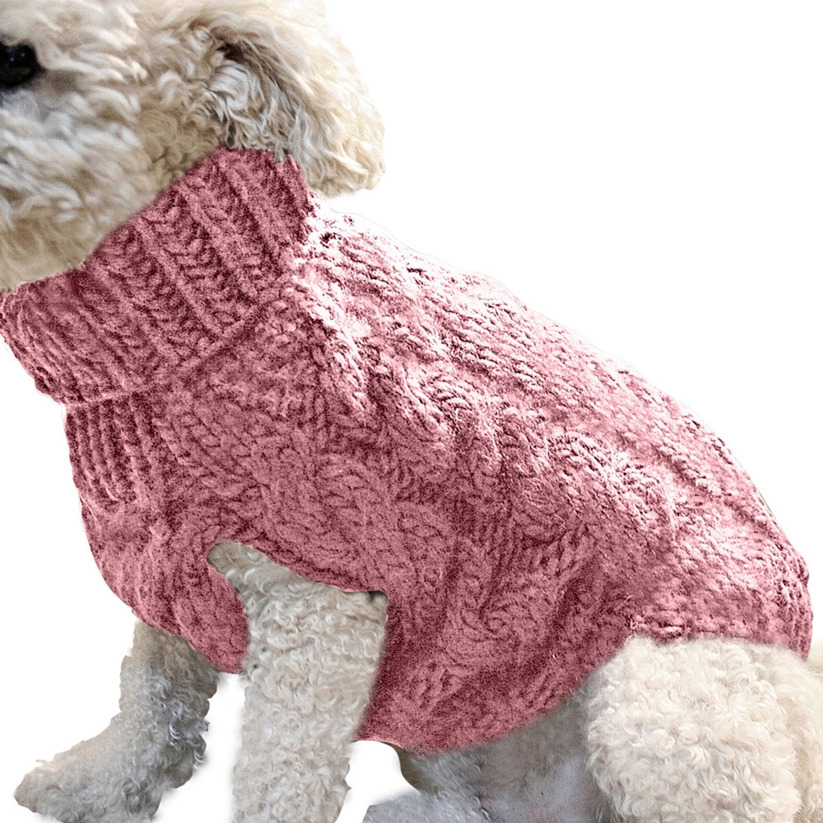 TIMIFIS Vêtements pour Chien Mode Animaux Uni Chandail d'Hiver pour Chien Tricoté Chaud Sans Manches Vêtements pour Animaux Vêtements et Accessoires pour Chien - Automne