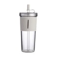 thumbnail image 1 of Meitianfacai Tumbler with Straw Water Cup, Double Straw Cup Donuts Star Sequins Net Red Couple Water Cup, 1 of 1