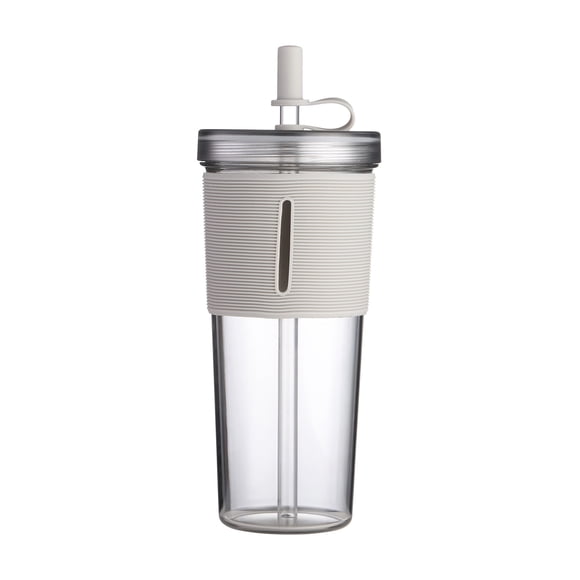 Renjiang Plastic Water Bottles Double Straw Cup Donuts Star Sequins Net Red Couple Water Cup Large Coffee Cup