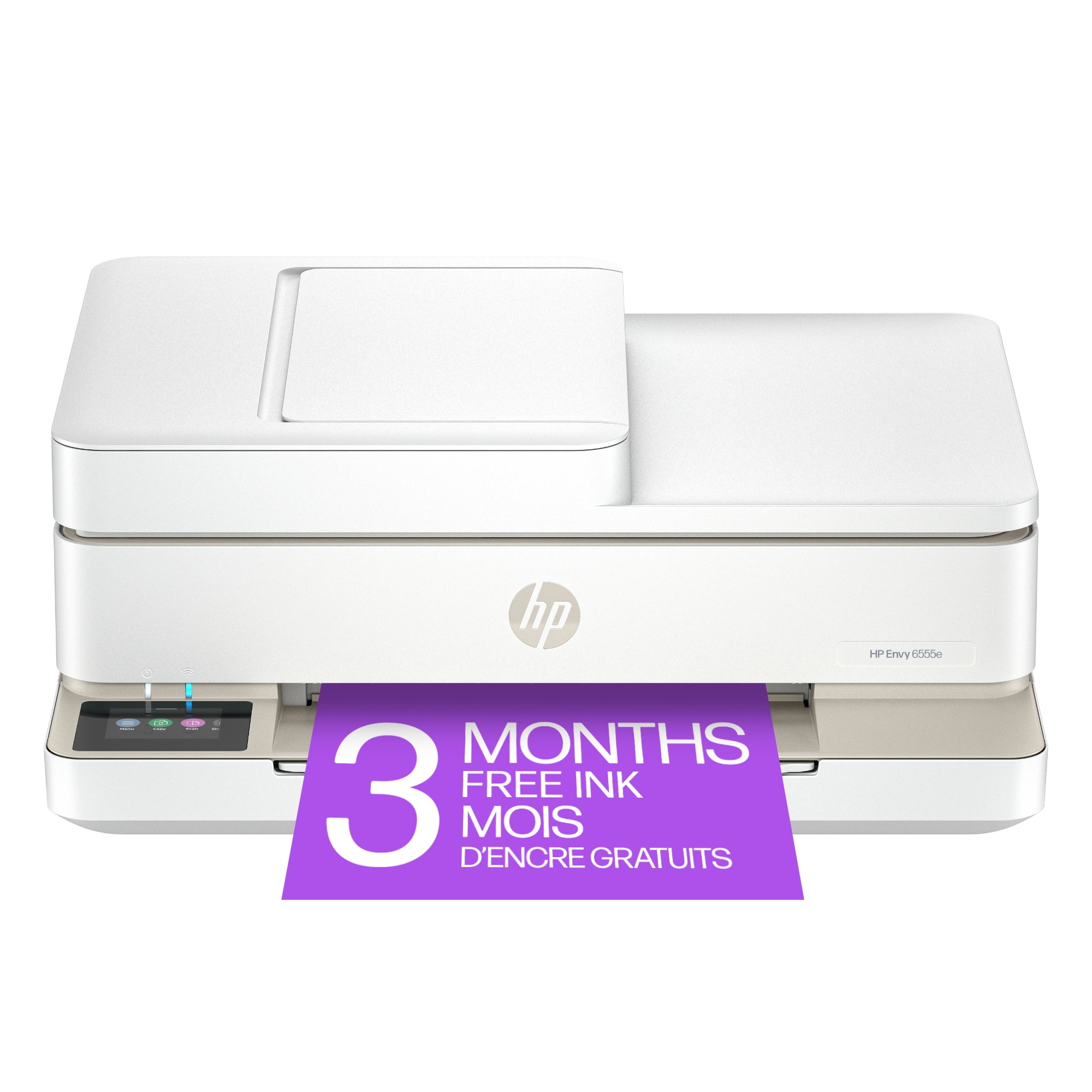 HP Envy 6555e Imprimante Tout-en-un avec 3 mois d'Encre Instantanée gratuite