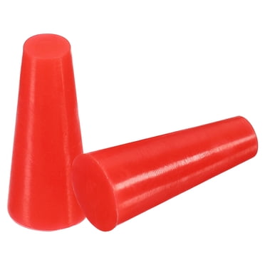 Unique Bargains Silicone Rubber Tapered Plug 6.4mm to 11mm Solid Red for Powder Coating, Painting, Laboratory Use 25 Pieces