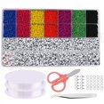 thumbnail image 1 of Coofit Kit de Perles pour Bracelet Bricolage Petit Ensemble de Perles Alphabet Kit de Perles Poney Kit de Fabrication de Bijoux, 1 of 10