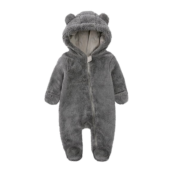 Japceit Mittens for Newborn Baby Boy Gift for Newborn Baby Boy Newborn Baby Footie Romper Winter Onesie Warm Hooded Romper Jumpsuit Outfits for Girls Boys Baby Boy Newborn Clothes