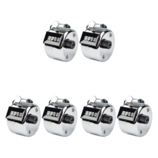 maskred 2pcs Materials Unisex Manual Counting Tally For Clear Scale Clear Accurate Scale Silvery 3Set