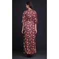 thumbnail image 2 of Bimba Robe Longue Maxi en Rayonne à Imprimé Aquarelle de Roses pour Femmes avec Fente Latérale - Petit, 2 of 6