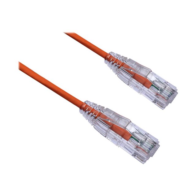 Axiom BENDnFLEX Ultra-Thin - Câble de Raccordement - RJ-45 (m) à RJ-45 (m) - 1 Pieds - UTP - CAT 6 - Sans Accroc - orange