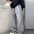 thumbnail image 5 of MIASHUI Boys Girls Sweatpants Drawstring Elastic Active Joggers Warm Straight Leg Trousers,Grey,4-5 Years, 5 of 5