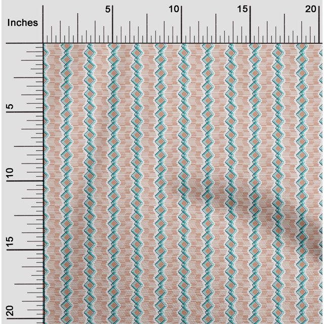 Tissu de Coton Imprimé Géométrique 1 Yard 56 Inch Wide