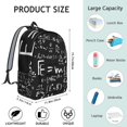 thumbnail image 2 of Scientific Formula School Backpack, Experiment Design, Biology Student School Bag, Science Classroom Travel Daypack, 2 of 5