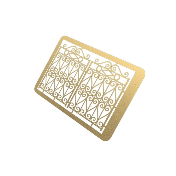 serony Handmade 1:35 Scale 3D Puzzle Model Brass Door Educational Toys Scenery Style D