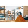 thumbnail image 2 of Ahgly Company Tapis d'Intérieur Lavables en Machine Rectangulaire Transitionnelle Néon Orange, 5' x 7', 2 of 7