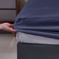 thumbnail image 5 of Maplenight King Size Fitted Sheet, Cooling Bed Sheets for Hot Sleepers, Waterproof Mattress Protector Cover - Breathable, Machine Washable, Quick-Drying Polyester TPU Blue, 5 of 5