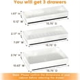 thumbnail image 3 of OUYAWEI Pull Out Cabinet Organizer,Extendable Slide Out Drawers for Cabinets,Heavy Duty Pantry Shelves Storage and Organization,Cabinet Roll Out Drawers for Kitchen Pantry Large,white, 3 of 9