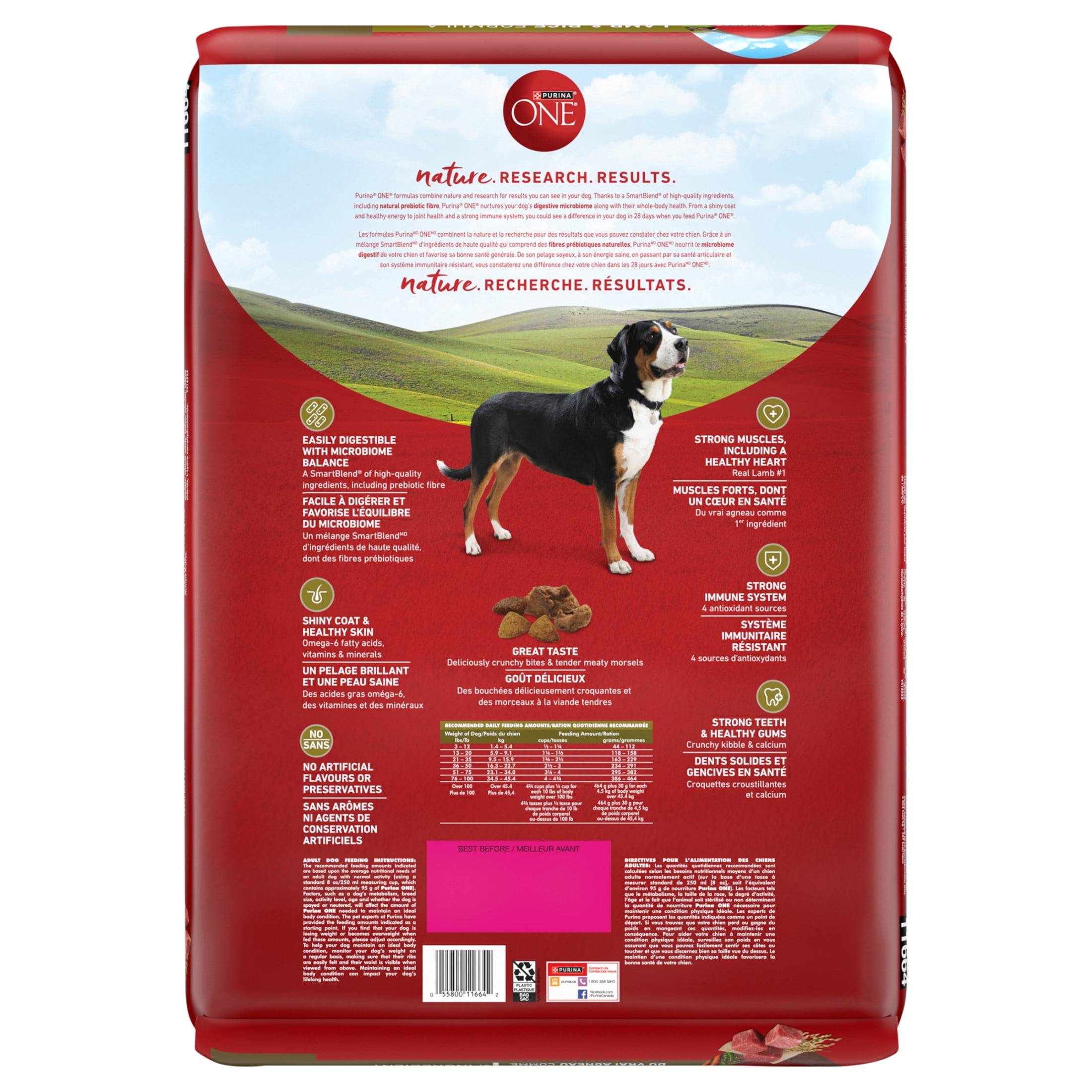 Purina ONE Formule Agneau & Riz, Nourriture Sèche pour Chiens 7kg