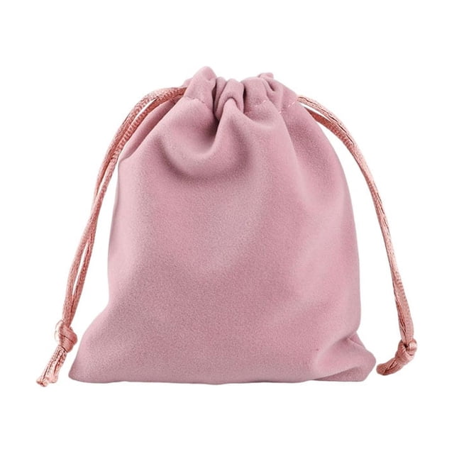 Drawstring Bag Storage Burlap Packaging Gift Corset Repository Pouches Sack Jewelries Bundle Organize Candy Cosmetic Coins Pink