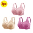 thumbnail image 2 of AherBiu 3pc Push up Bras for Women Full Coverage High Support Bralettes No Underwire Lift up Lightly Underwear, 2 of 7