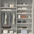 thumbnail image 3 of HBYJLZYG Extendable Plastic Wardrobe Storage Rack, Punch-Free Adjustable Cabinet Divider, Anti-Slip Load-Bearing Layered Shelf For Home Cabinet Wardrobe Bathroom Organizing, 3 of 6