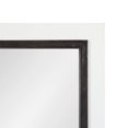 thumbnail image 3 of Kate and Laurel Bakersfield Farmhouse Windowpane Rectangle Wall Mirror, 16 x 42, White, Framed Decorative Rectangular Mirror with Natural Iron Overlay and Tall Frame, 3 of 8