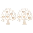 thumbnail image 1 of Miangastore Heart Shape Photo Frame Light Brown 2 Sets 9.75X9.43X0.12in, 1 of 9