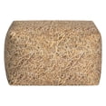 thumbnail image 1 of Gouchee Home Cube Straw Large – Pouf en forme de balle de foin synthétique avec housse en velours doux, rembourrage en billes de polystyrène, siège léger et élégant, fabriqué au Canada, 1 of 6
