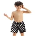 thumbnail image 4 of Men/Boys Polka Dot/ Plant Print Swimming Trunks with Drawstring, 4 of 5
