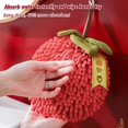 thumbnail image 5 of EcoNesxp Red Spa Bathroom Microfiber Hand Towel Chenille Hanging Hand Towel, 5 of 5