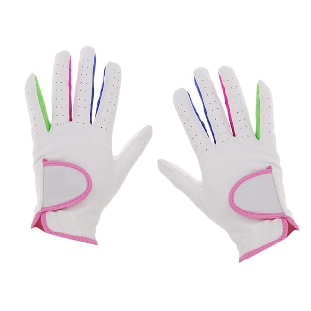 2 Pcs Enfants Enfant Junior Gants de Golf Non-, Extensibles, Respirants - 16