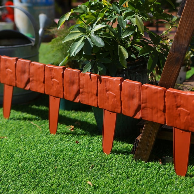 Vaidha 10PCS Plastic Border Edging Garden Grass Fence Wall