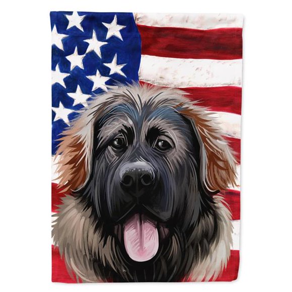 Carolines Treasures CK6532CHF Georgian Shepherd Dog American Canvas House Flag - 28 x 0.01 x 40 in.