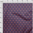 thumbnail image 2 of oneOone Viscose Jersey Fabric Floral Block Print Fabric BTY 60 Inch Wide, 2 of 4