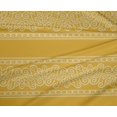 thumbnail image 4 of oneOone Polyester Lycra Yellow Fabric Floral Bandhani Sewing Craft Projects Fabric Prints By Yard 56 Inch Wide, 4 of 4