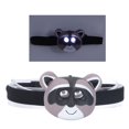 thumbnail image 1 of Kids Headlamp Cute Animal Headlamp Raccoon Appearance 2 Lighting Modes Lightweight Battery Powered Plastic LED Headlight Button Control For Children White Light, 1 of 8