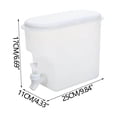 thumbnail image 3 of 3.5L Water Dispenser with Faucet, Plastic Beverage Jug for Cold Drinks, Juice, Home Use and Parties, Large Capacity, Easy Clean Parts, 3 of 6