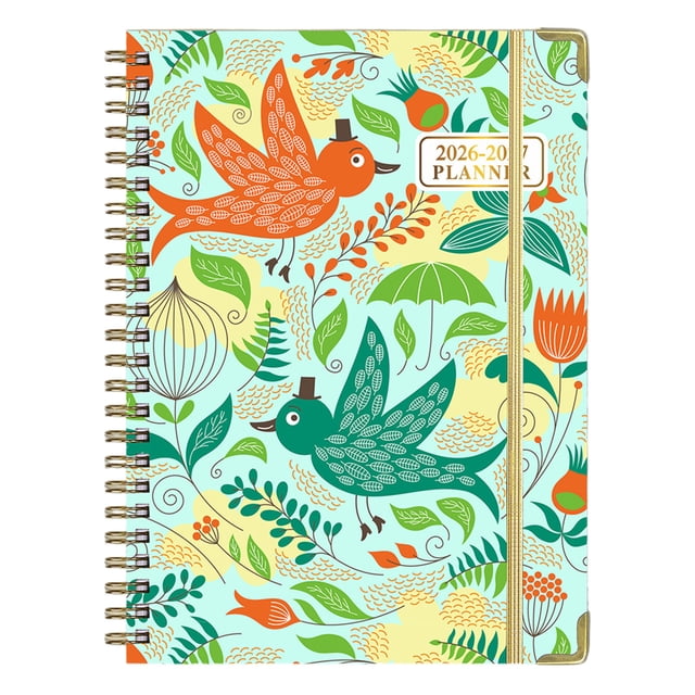 CaiYueKe Spiral Journal Notebook, A5 College Ruled Spiral Notebook for Women, Hardcover with Elegant Design for Work and Note-Taking, 6.2x8.5 inch, Beautiful Sunflower