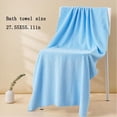 thumbnail image 4 of Fleece Towel Set, EDHITNR Soft Absorbent Bath Towel, Premium Microfiber Quick Dry Hand Towel Machine Washable, Light Blue, 4 of 6