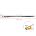 thumbnail image 2 of Unique Bargains 2pcs 60cm Car Tire Valve Connect Air Chuck Inflator Pump Extension Hose Adapter Black, 2 of 6