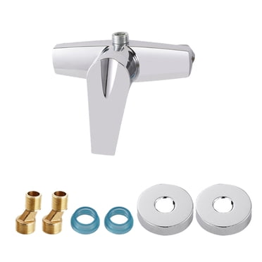 Shisuyan 1pc Hot and Cold Mixing Tap Home Bathroom Shower Faucet Bathroom Tap with Parts